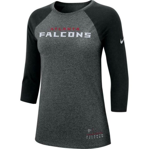 Atlanta Falcons Women's Nike Marled Raglan Tee - Picture 1 of 2
